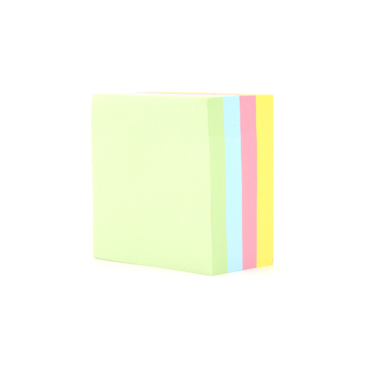 Паперовий блок для нотаток Зебра KLERK (KL21504) 76*76мм кольоровий 400арк